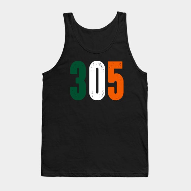 Miami Hurricanes 305 Tank Top by TextTees